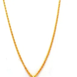 shankhraj mall Traditional 22K Gold-Plated Chain Necklace with Intricate Pendant for Women & Men image 3