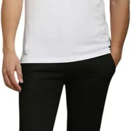 louis philippe Men's Solid Slim Fit Polo Tshirt with Contrast Jaquard Collar image 4
