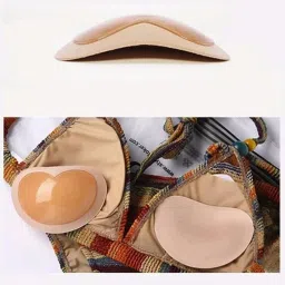 ecomistiq BNF®2xSelf-adhesive Silicone Bra Insert Pads Push Up Breast Enhancers Skin Color|Clothing Shoes & Accessories | Womens Clothing | Sleep | Breast Forms Enhancers image 3