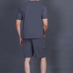 antiloop Men's Cotton T-Shirt and Shorts Set for Men Night Wear for Men image 1