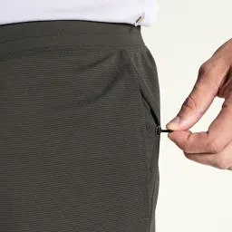 damensch Textured Shorts for Men, Microfiber Running, Quick Dry Gym Workout, Hidden Pocket with Zipper Sports, Polyester image 5