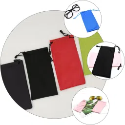 besportble 20pcs Glasses Bags for Sunglasses and Eyeglasses Storage Multi Soft Pouches Lens Protectors for Travel and Everyday Use image 5