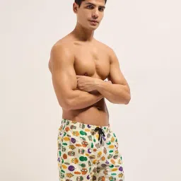 the bear house Men's Printed Swim Shorts with Drawstring Closure image 3