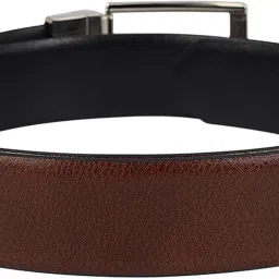 da milano Brown Reversible Leather Belt for Men (3207D-35R-OL) image 4