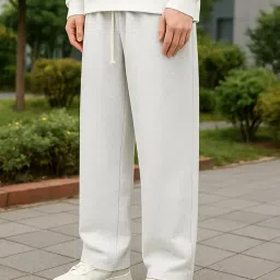 dockstreet relaxxed fit Long Length Trouser Style Drawstring Lounge Trousers for Men/Trending Style, Relaxed Casual Pants for Men image 3