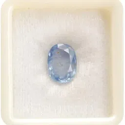 jagdamba gems Neelam Stone Original Certified Natural Blue Sapphire Gemstone 8.25 Ratti image 1