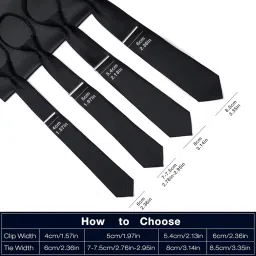 honey bear 3pcs Mens Tie Clip Set Tie Bar Normal Size 1.97inch for Wedding Business Shirt Gift 5cm image 5