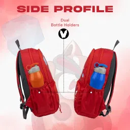f gear Little Heroes Red 22 L Backpack|For Primary School|Tuition|College|Picnic Outing Backpack|Trendy & Stylish |Best Bags For Everyday Use For Girls Boys Kids Adults Men & Women|Gifting Bag image 3