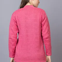 prashar Women’s Woolen Acrylic V-Neck Cardigan Sweater | Soft & Warm Button-Up Knitwear for Winter | Full Sleeve Layered Outerwear for Ladies | Stylish Casual & Office Wear Sweater for Girls image 1