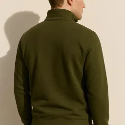 parcel yard Men’s Half Zipper Sweatshirt | Full Sleeve Winter Wear Casual Sweatshirt for Men & Boys image 3