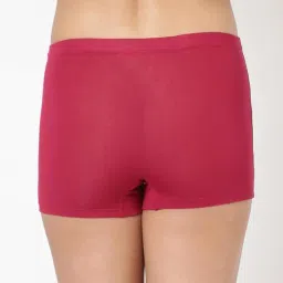 blossom Women's Super Combed Stretchable Cotton Elastane with Inner Elastic High Coverage Mid Waist_ Boy Shorts (Pack of 2) image 4