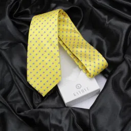 kovove Kavove Classy Polka Dot Cyan Necktie For Men image 1