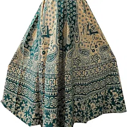 Women Cotton Long Printed Maxi Stylish Skirt image 1