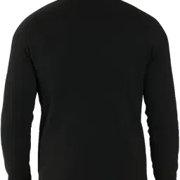 Men's Front-Open Woolen Cardigan Jacket – Full Sleeve Solid Color Sweater/Waistcoat with Pockets and Buttons image 2