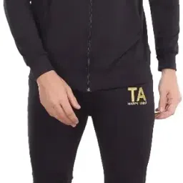 toxic addiction Light Stretchable Regular Dry-Fit Activewear Track Suit For Men | Track Suit with Zipper | Comfortable Track Suit for Running, Sports & Gym Workout | Polyster Lycra image 1