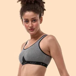 lyra Women's Non-Padded Sports BRA-531 Sports Bra 531_1PC_Grey_M image 2