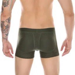 fensir Men's Long Mesh Shorts Padded Sponge Flat Hip Support Breathable Innerwear image 2