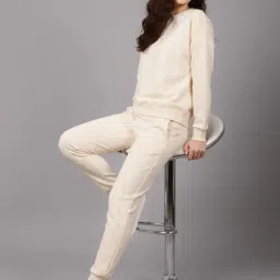 mack jonney Solid Track Suit for Women | Warm Fleece Tracksuit Set-M5184 image 4