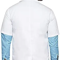 medifiber ™ Unisex Polycotton Half Sleeves Lab Coat Wrinkle Resistant image 1