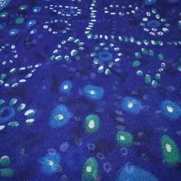 nk textiles Bandhani Print Georgette Unstitched Fabric for Kurti, Gowns, Palazzo etc, 2.5 Meters, 3 Meters, 5 Meters, Premium Dress Making Material (5 Colors) image 2