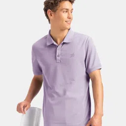 jockey AM38 Men's Microfiber Polyester Regular Fit Solid Half Sleeve Polo T-Shirt with Stay Dry & Stay Fresh Technology image 4