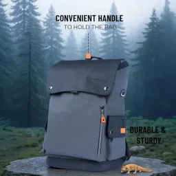 kaya trends Laptop Backpack for Men Fashion |PU - 1001 Leather| Textured Fabric Shoulder Bags for 15.6-Inch Laptop/Water-Resistant image 5