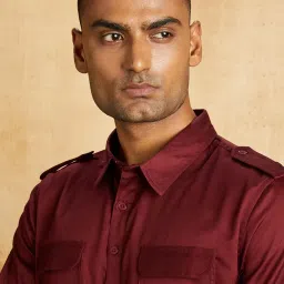 amazon brand - symbol Men's Cotton Solid Kurta Pyjama Set image 4