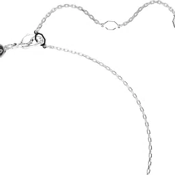 swarovski Hyperbola Pendant, Pavé, Infinity, White, Rhodium Plated image 2