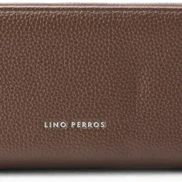 lino perros Womens Faux Leather Avril Dual Tone Coffee Functional Wallet image 2