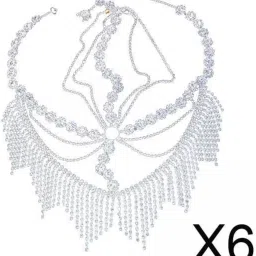 bnf 6xWomen Face Mask Chain Tassel Veil Masquerade Party Nightclub|Clothing, Shoes & Accessories | Womens Accessories | Hair Accessories image 1