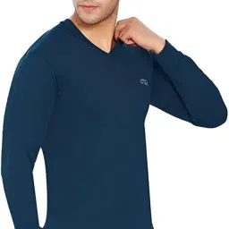 lux cott's wool Men's Cotton Thermal Top image 1