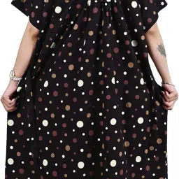 upper collection Plus Size Women Nighty Cotton Maxi Printed Jumbo Gown Size 5XL to 10XL image 1