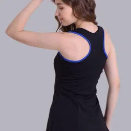 keepfit Women Sleeveless Padded Swim Set with Zipper top and Boyshorts for Women & Girls |Swimming Suit for Women image 4