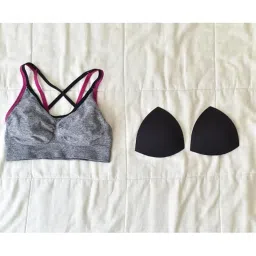 pinaco india TRIANGLE Shape Pad nserts Pads Women's Non-Wired Bra Pad insert (Pack of 1 Pair) image 3