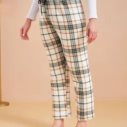 zerokaata Pack of 2 Striped Winter Pajama for Women Warm | Soft Assorted Fleece Pajama for Winter for Women image 3