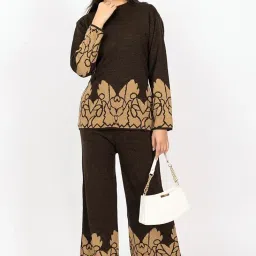 d-line collection Winter Woollen Co-ord Set with Long Sleeves Sweater and Palazzos image 4