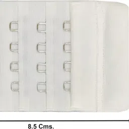 TobbTwist Women's 4 Hook Bra Extender - 4 Hook 4 Eye Hook Extender, Save Your Bra Increase Band Length (Black, White) image 3