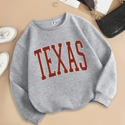 sxv style SXV 'Texas’ Printed Cool Aesthetic Drop Shoulder Oversized Sweatshirt image 3