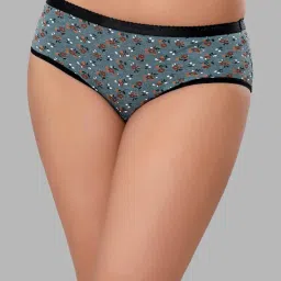 lovable Women's Panties Mid Waist Hipster Seamless, Soft Breathable Fabric, Everyday Comfort Brief Pack of 3, Assorted Printed Brief (1400-1499) image 5