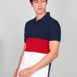 leotude Stylish Collar, Short Sleeves, Perfect for Everyday Comfort (Navy Blue) image 2