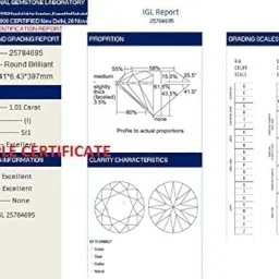 dine gems 1 Carat Diamond Pendant Gold Certified Princess Cut Gold Diamond Pendant Eye Clean Heera Stone VVS1 Clarity White D Colour Diamond Pendant For Her image 5
