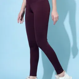 cosvos Active Wear Tights, Leggings for Women | Squat Proof | Buttery Soft Fabric | Non-Transparent | Ankle Length | Zipper Pocket image 4