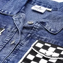 aarika Womens Blue Colour Solid Denim Jacket image 1