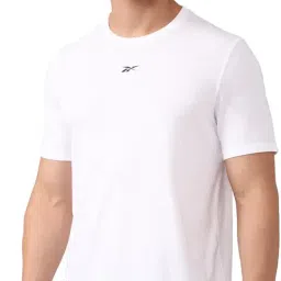 reebok Men's Solid Regular Fit T-Shirt image 1