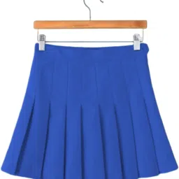 myaddiction Pleated Skirt Activewear Athletic Skorts High Waisted Blue XL image 2