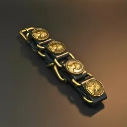 the men thing HERITAGE COIN - 20mm Genuine Leather Adjustable Bracelet for Men & Boys (9 inch) image 3