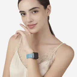 minutiae Evil Eye Round Pendant Decorative Ring Loops Jewellery Accessories Compatible with Smart Watch Silicone Band Strap | Skin Friendly Brass Alloy | Ideal Gift for Her/Women/Girls image 4