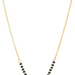 shaarya Avenira – 24K Gold Plated Infinity Pendant Mangalsutra & Earrings Set | Symbol of Forever Bond | Stylish Daily & Festive-Wear Jewelry image 2