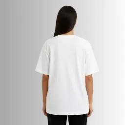 slange Oversized T-Shirt for Women | 260 GSM Heavy French Terry Cotton | Premium Streetwear Fit | Breathable & Durable Round Neck Casual Tee image 2