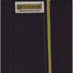 prakasam cotton Mens Pure Cotton Fine Quality Stitched Pocket welcro attachment dhoti for mens image 3